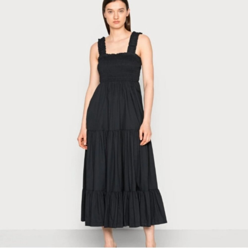 Abercrombie & Fitch Smocked Poplin Maxi Dress (BNWT) - Picture 2 of 4
